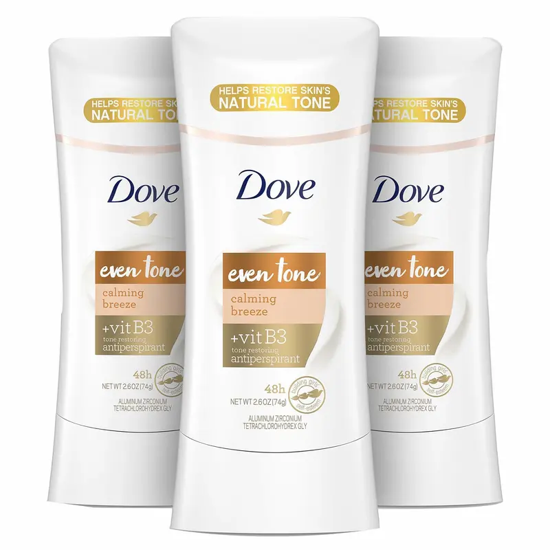 Dove Déodorant Bâton Équilibre de Teint – Pomme-Fleur et Beurre de Mangue, 3 sticks, 2,6 oz chacun