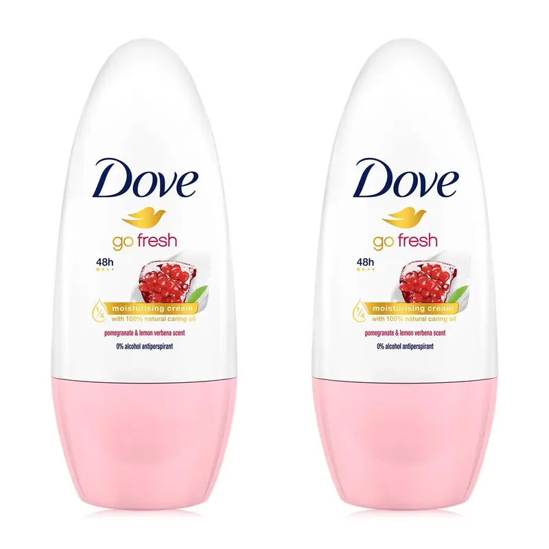 Dove Go Fresh Roll-On 50 ml – Grenade et Verveine Citronnée | Pack de 2