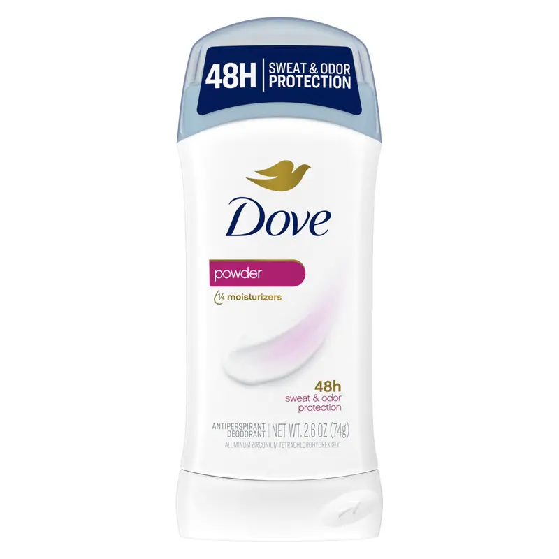 Dove Invisible Solid – Déodorant Bâton Anti-transpirant pour Femmes, Poudre, Protection Toute la Journée, Sans Traces, 6×2,6 oz