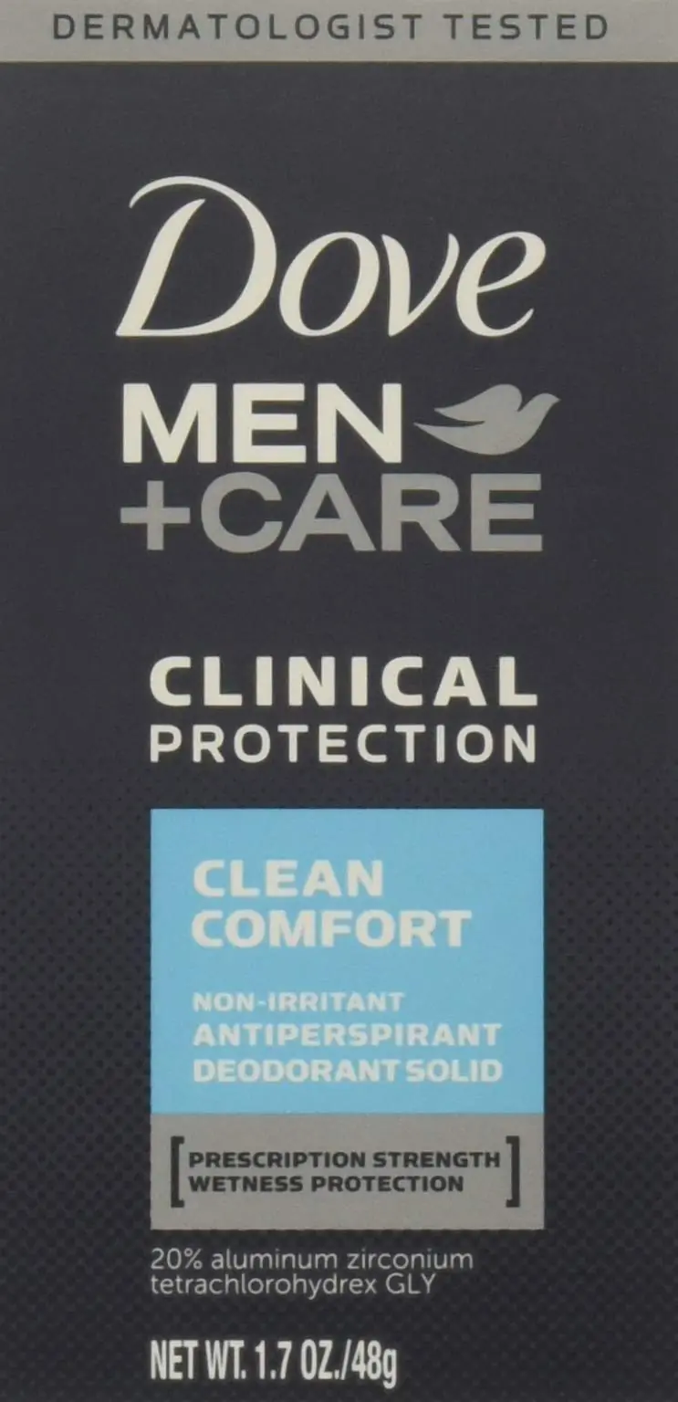 Dove Men+Care Déodorant Antiperspirant 96H – Protection Clinique, Ensemble 4×50 g
