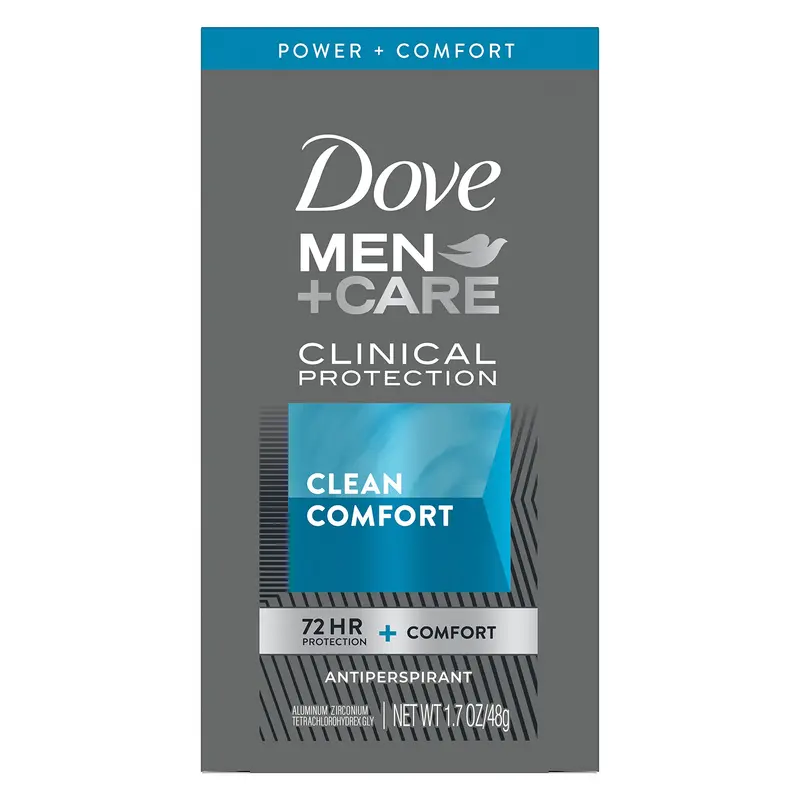 Dove Men+Care Protection Clinique – Antiperspirant 72h, Hydratation Douce, Pack 3