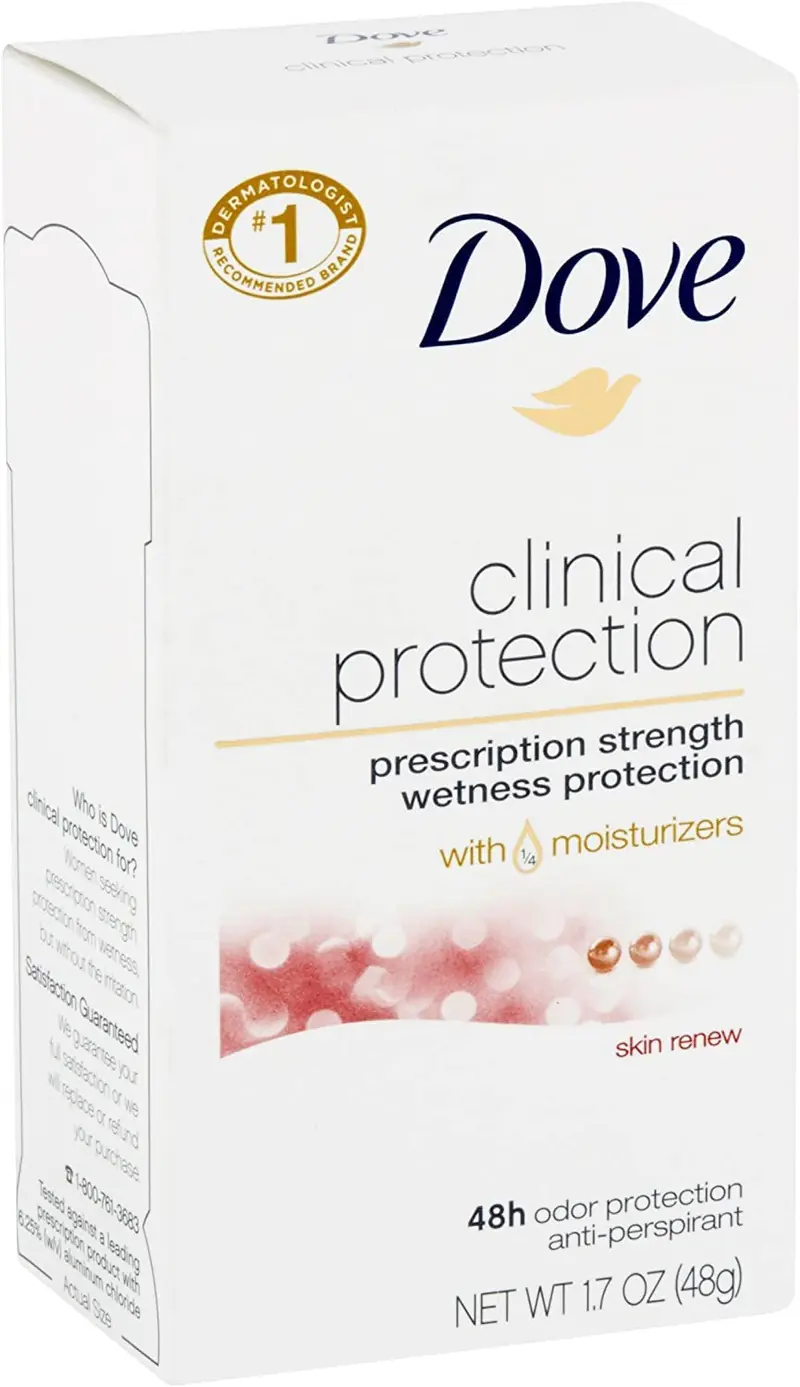 Dove Protection Clinique Antitranspirant et Déodorant, Renouvellement de la Peau 1,7 oz (Pack de 3)