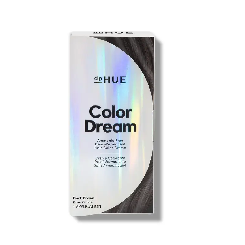 dpHUE Color Dream brun foncé – coloration demi-permanente sans ammoniaque, 16 lavages, brillance