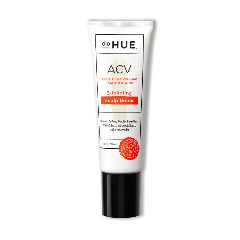 dpHUE Détox exfoliante du cuir chevelu au vinaigre de cidre (ACV) – 120 ml – Sans parfum, vegan et compatible avec les colorations