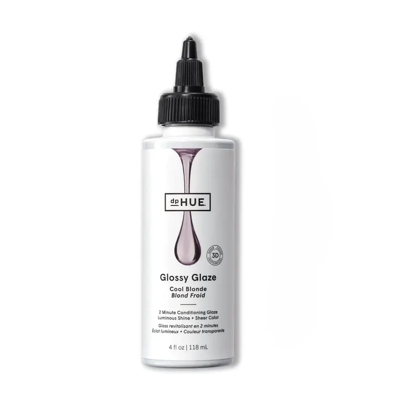 dpHUE Glossy Glaze Cool Blonde – gloss capillaire en douche, brillance lumineuse et couleur subtile – certifié Leaping Bunny