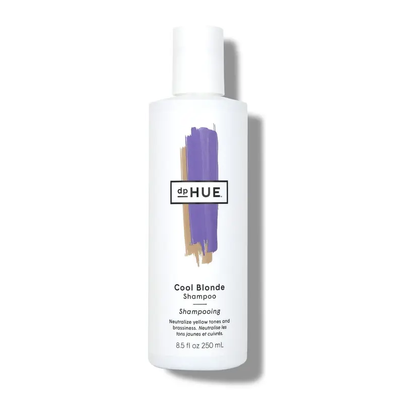 dpHUE Shampoing Blond Froid - 8,5 oz - Pigments violets pour neutraliser le jaune et les reflets cuivrés - Compatible couleur - Sans parabènes, SLS & SLES - Certifié Leaping Bunny