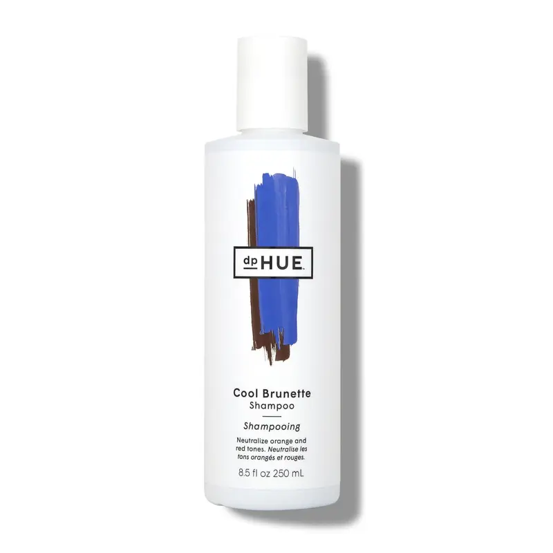 dpHUE Shampoing Cool Brunette — 251 ml — Pigments bleus neutralisent les reflets orange/rouge/cuivrés — Sans parabènes, SLS et SLES — Certifié Leaping Bunny