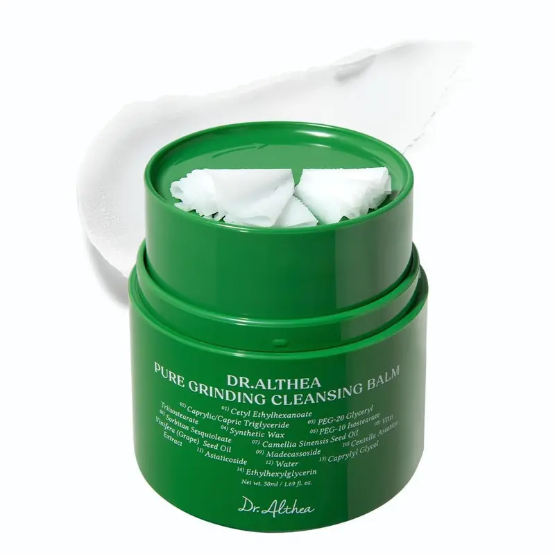 Dr.Althea Pure Grinding Cleansing Balm – Démaquillant hygiénique en une étape, texture sorbet, Madecassoside | Vegan