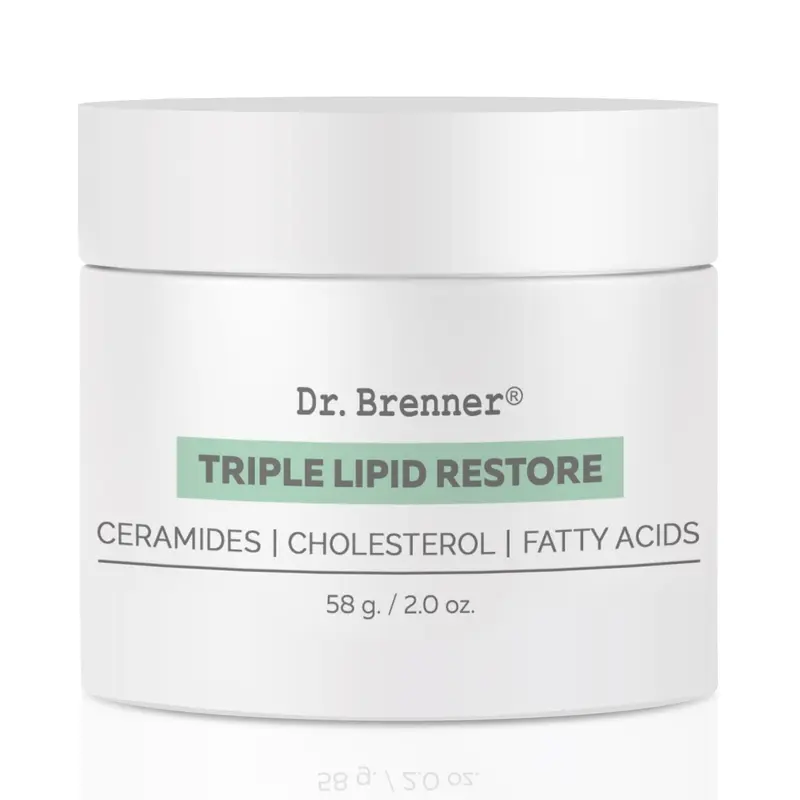 Dr. Brenner Triple Lipid Restore – Crème Visage Anti‑Âge 2 oz (céramides, cholestérol naturel et acides gras)
