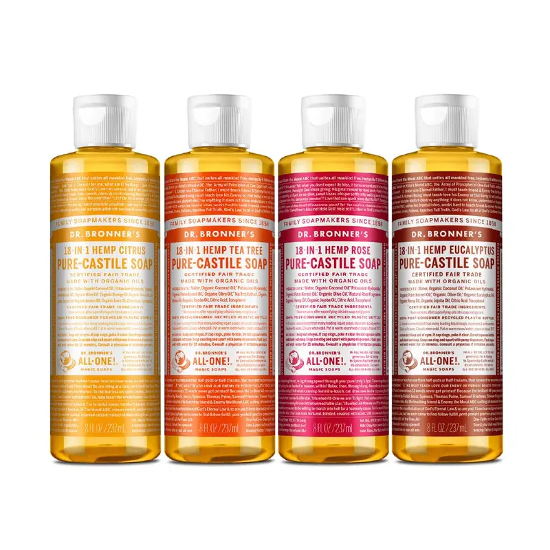 Dr. Bronner's – Pack de savons liquides Pure-Castile