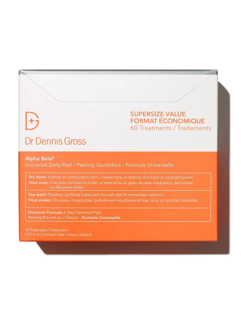 Dr Dennis Gross Alpha Beta Universal Daily Peel – Pads Cranberry pour Teint Équilibré