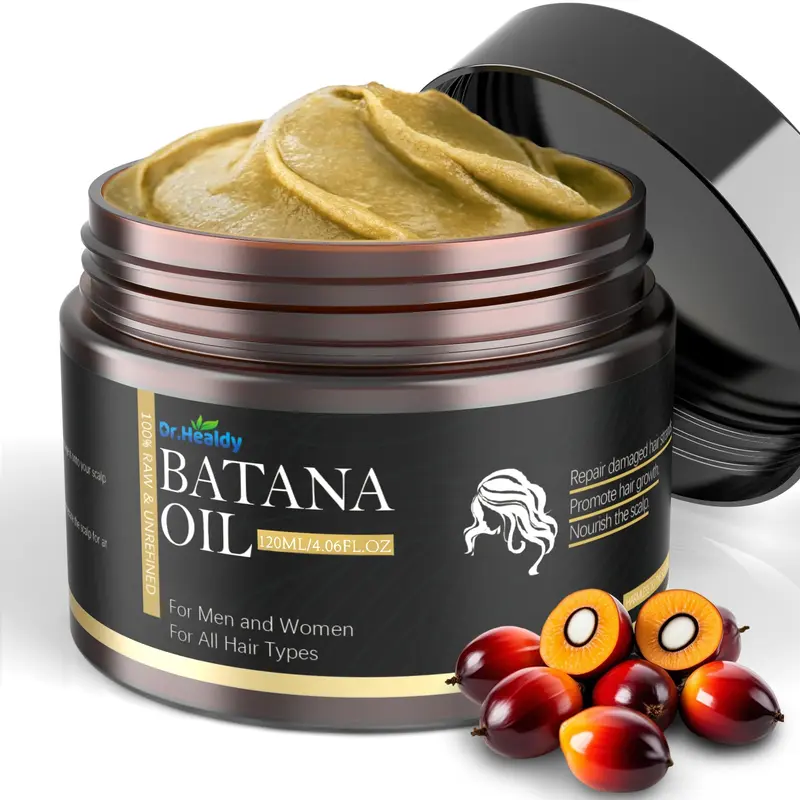 Dr. Healdy Huile de Batana – Croissance des cheveux, 100% brute et non raffinée (120 ml)