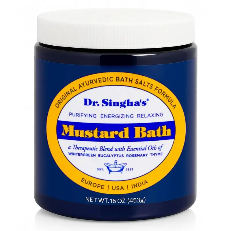 Dr. Singha's Bain à la Moutarde — Sels de Bain Thérapeutiques (16 onces)