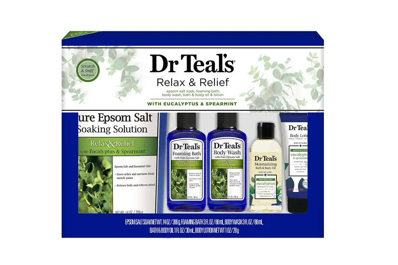 Dr Teal's Coffret Relax & Relief Eucalyptus & Spearmint – 5 pièces