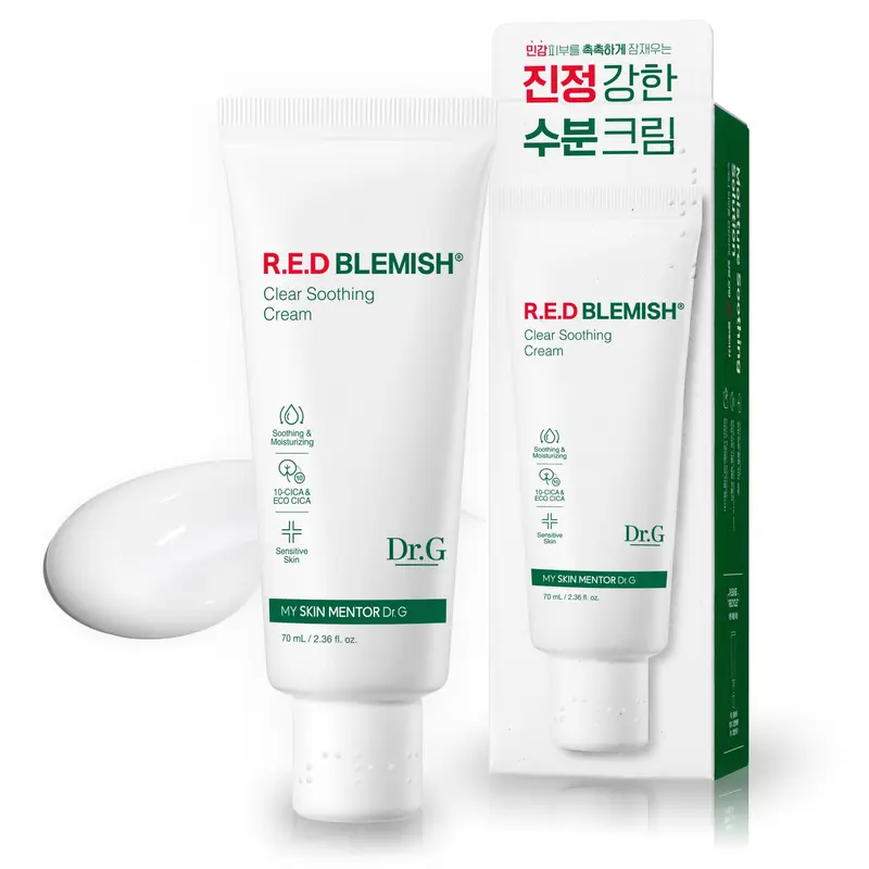 DrG Crème apaisante pour imperfections et rougeurs, 70 ml — Soin coréen Cica