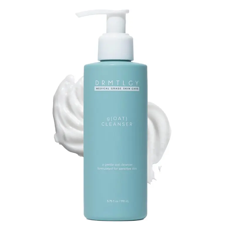 DRMTLGY gOAT Nettoyant Lait Visage — Doux, Hydratant et Sans Parfum pour Peaux Sensibles, 170 ml
