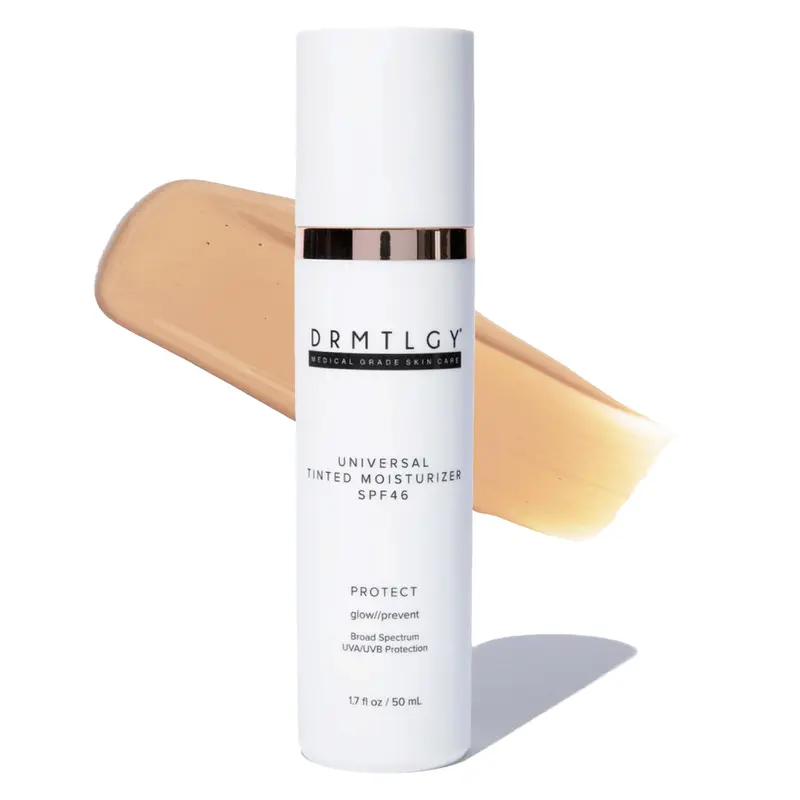 DRMTLGY Hydratant Teint Universel SPF 46 – Teint léger et Protection UV – 1,7 oz