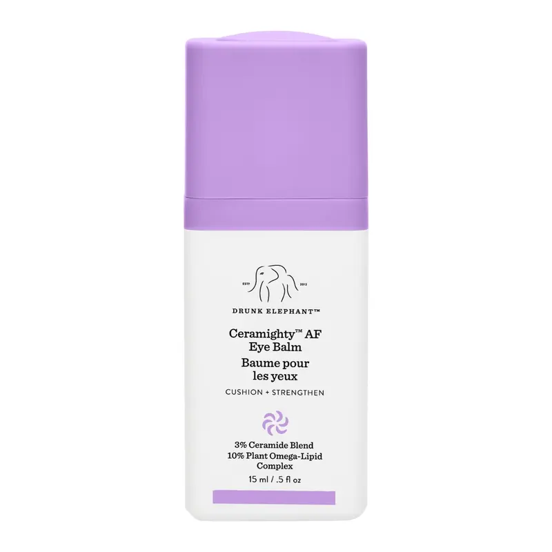 Drunk Elephant Ceramighty AF – Baume contour des yeux hydratant 15 ml, sans parfum, sans huiles essentielles