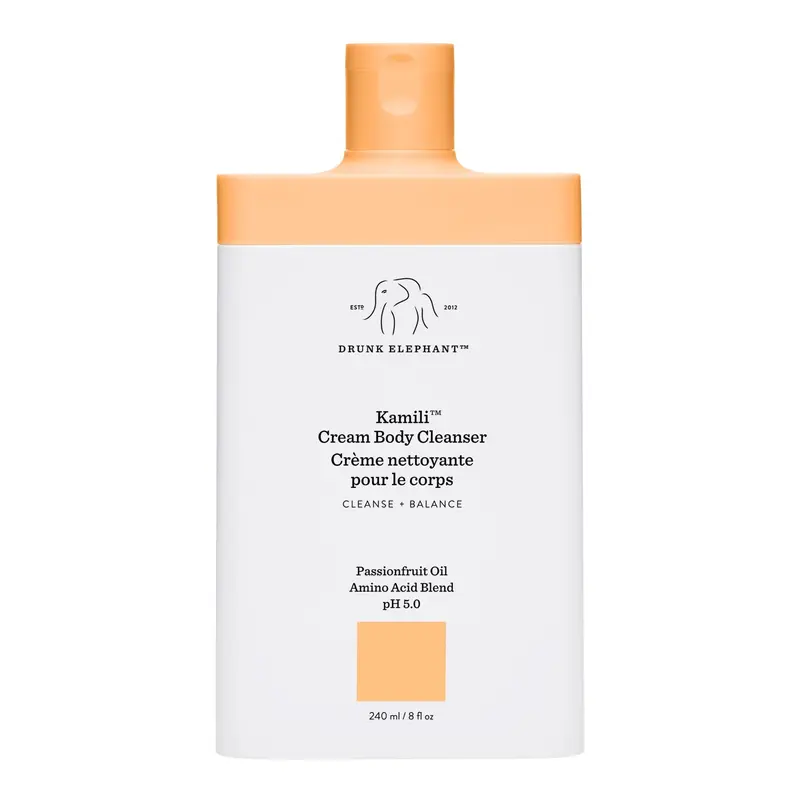 Drunk Elephant Kamili Crème Nettoyant Corps – 240 ml, Sans SLS, Sans Huiles Essentielles, Cruelty-Free