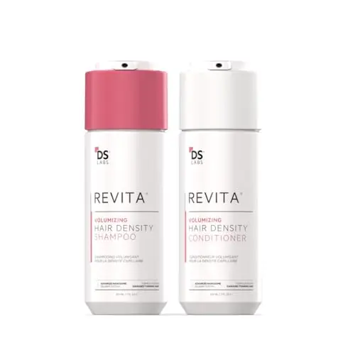 DS Laboratories Revita Shampooing et Après-Shampooing Volumisants — Pour Cheveux Fins et Plats, Lift des Racines, Densité Durable, Sans Sulfates, Compatible Colorations (205 mL chacun, 2 Pièces)