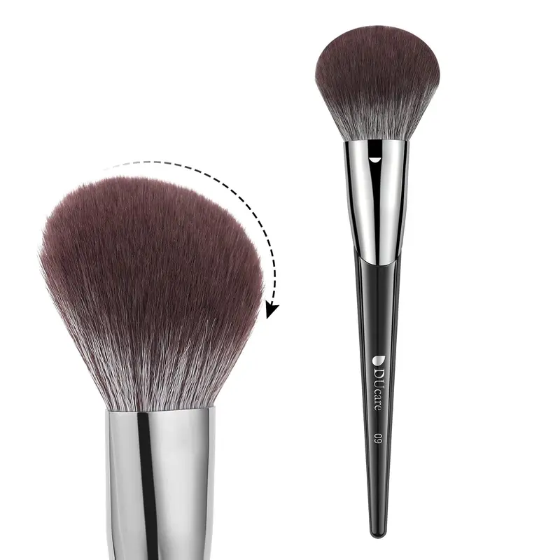 DUcare Pinceau Poudre Libre – Pinceau Visage Flou en Poils Synthétiques Doux, Large Pour Poudre/Blush/Enlumineur