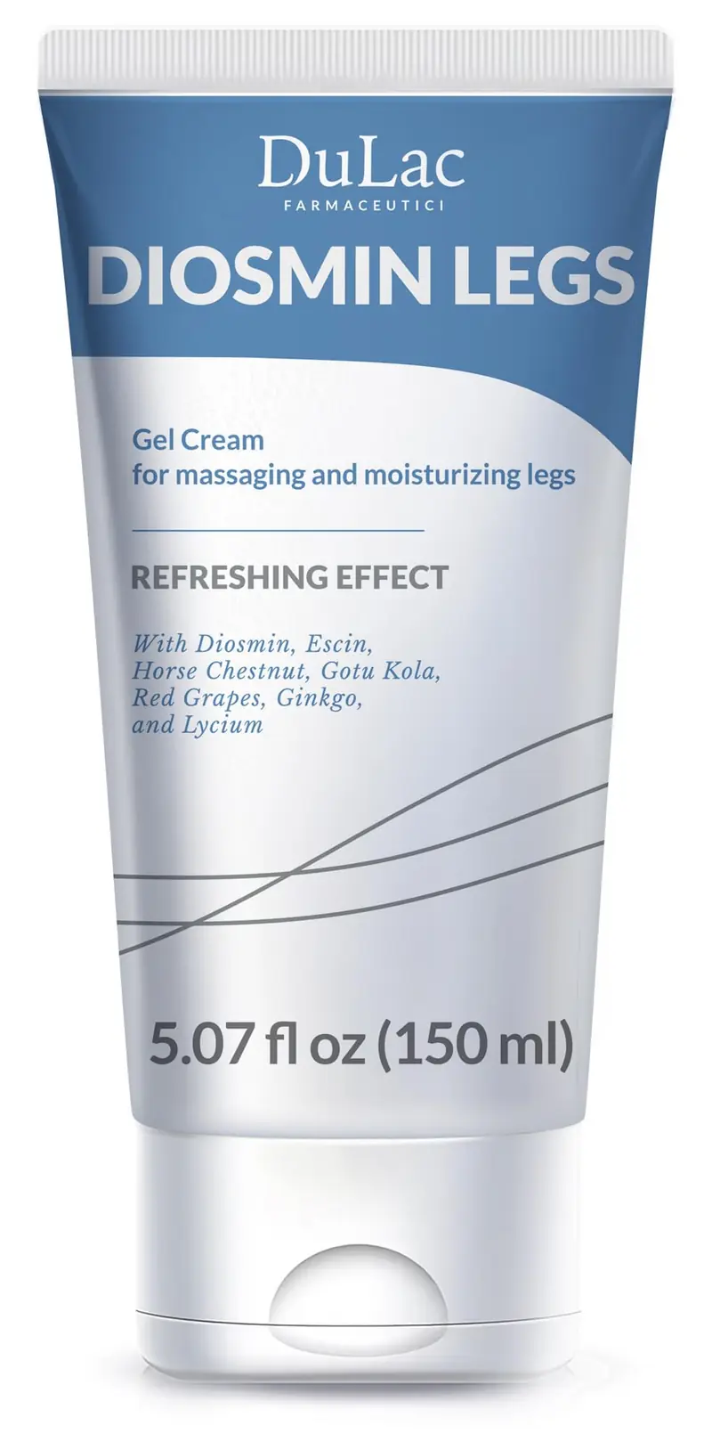 Dulàc Diosmin Jambes Gel-Crème – 150 ml, Circulation et Veines, Effet Rafraîchissant Menthe