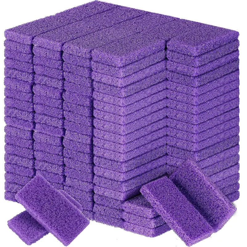 Dunzy – Lot de 200 pierres ponce pour pieds – Callosités, spa à domicile – Violet – 3,54 x 1,77 x 0,47 pouces