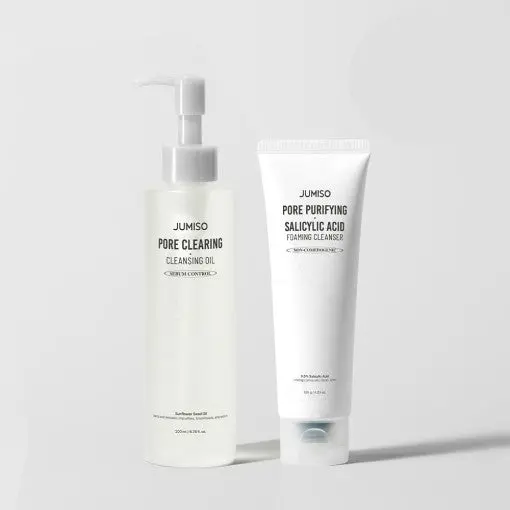 Duo nettoyant double Jumiso (Nettoyant purifiant pour les pores 120 g + Huile nettoyante purifiante 200 ml)