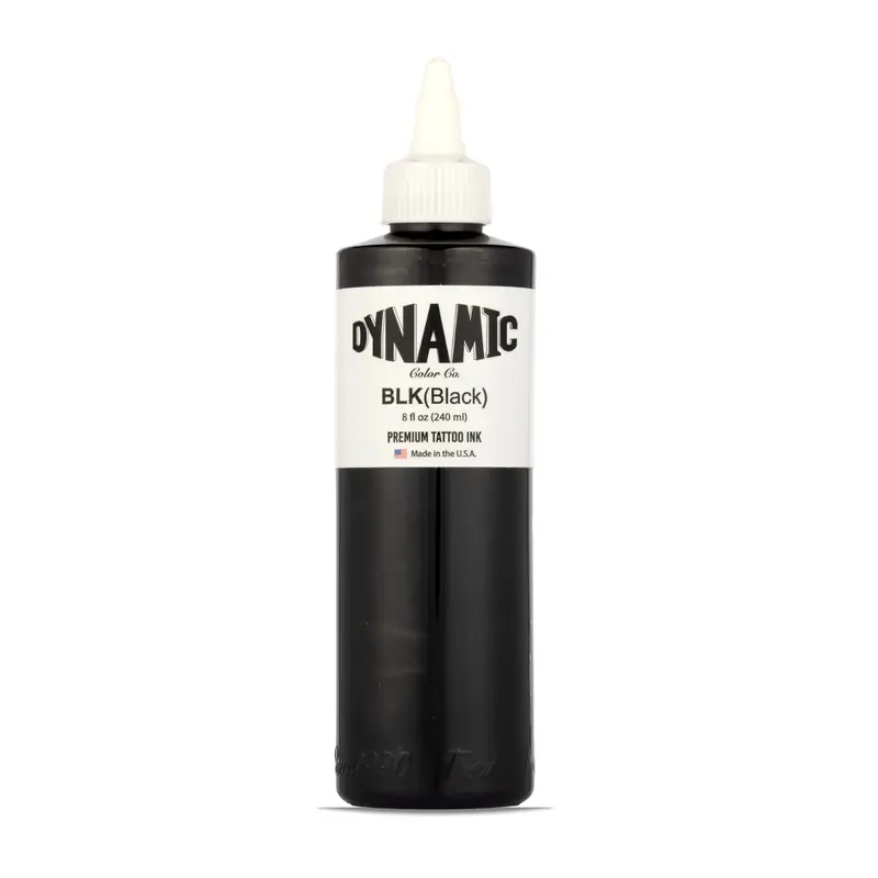 Dynamic Color Co Encre Noire — Bouteille 8oz | Qualité Professionnelle Américaine