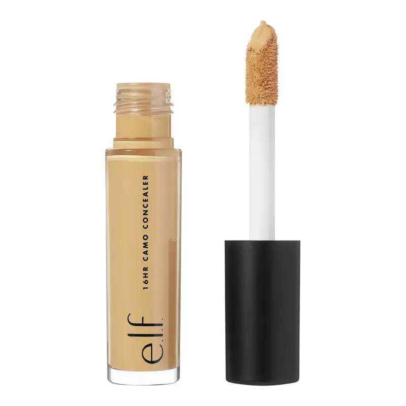 e.l.f. 16HR Camo Concealer – Correcteur haute pigmentation, fini mat, 16 h, végan et sans cruauté, Caramel Profond