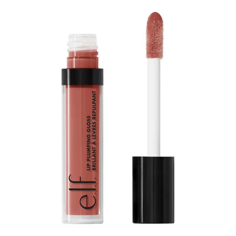 e.l.f. Brillant lèvres volumisant Mocha Twist – hydratant, couleur légère, vegan et sans cruauté