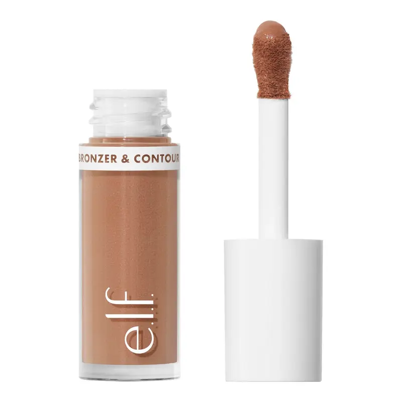 e.l.f. Camo Bronzer Liquide & Contour – Teint Sculpté, Longue Tenue, Vegan & Sans Cruauté | 2 teintes Fair/Light