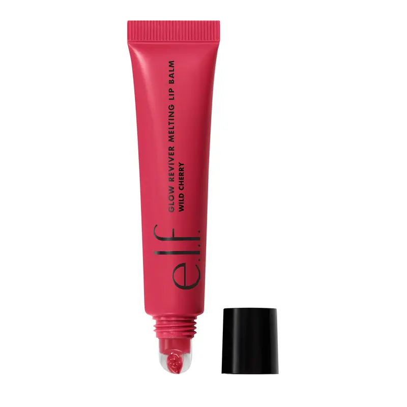 e.l.f. Glow Reviver Melting Lip Balm – Hydratation teintée, fini brillant, vegan et cruelty-free, Wild Cherry