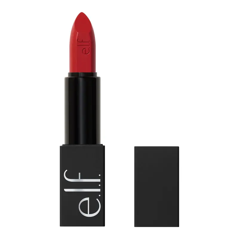 e.l.f. O Face Satin Lipstick – Rouge satiné richement pigmenté, nourrissant et longue tenue (Vegan & Cruelty-Free) No Regrets