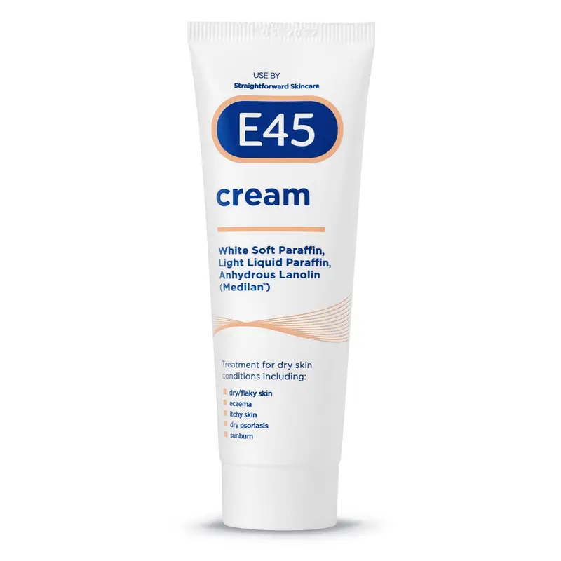 E45 Crème Dermatologique 50 g – Hydratation quotidienne sans parfum
