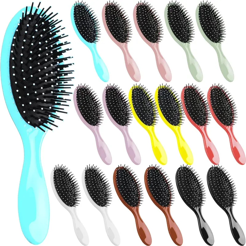 Eaasty – Lot de 18 brosses démêlantes pour voyage | Démêlage humide et sec, poils doux
