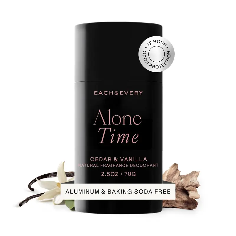 Each & Every Déodorant Sans Aluminium pour Hommes et Femmes – Naturel, Peau Sensible, Vérifié EWG – Sans Bicarbonate, Parfum Cedar & Vanille, 75 ml