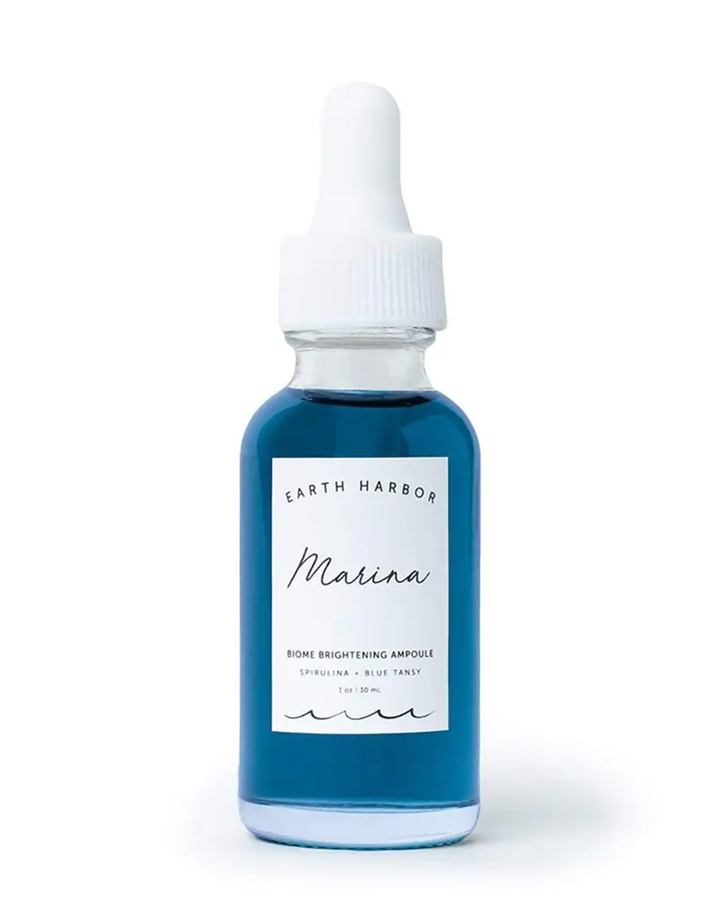 Earth Harbor | MARINA Biome Brightening Ampoule – Éclat et Équilibre | Blue Tansy + Spiruline + Squalane | 30 ml