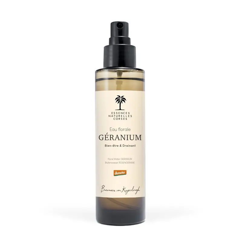 Eau florale Géranium rosat corse bio et biodynamie - 100ml