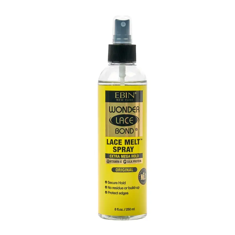 EBIN NEW YORK Wonder Lace Bond Melt Spray 8,25 oz – Fixation Ultra Longue Durée, Fini Naturel et Sans Résidu pour Perruques