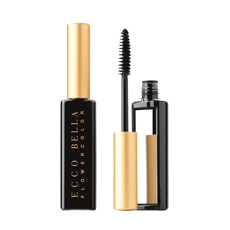 Ecco Bella FlowerColor Mascara Végane – Cils longs et naturels (Noir)