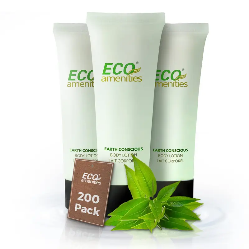 ECO amenities – Lot en vrac de lotion de voyage 200 tubes 30 ml – Hydratante, parfum thé vert