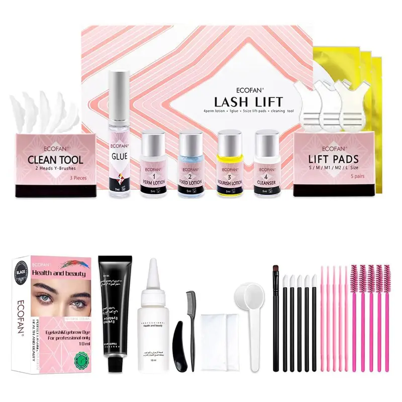 ECOFAN Lash Lift et Kit Noir 3-en-1 – DIY à domicile