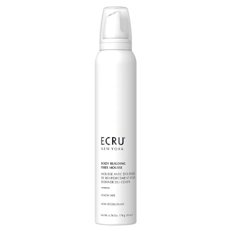 ECRU New York Body Building Fiber Mousse – Mousse volumisante pour cheveux fins, 6,76 oz