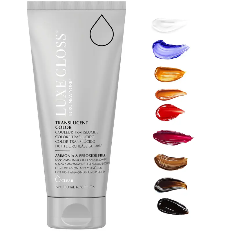 Ecru New York LUXE GLOSS — Gloss translucide sans ammoniaque pour couleur et brillance verres