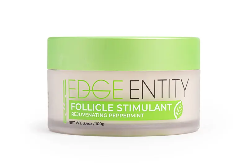 Edge Entity – Stimulant folliculaire avec huiles naturelles et vitamines | Cheveux plus épais et cuir chevelu sain, hydratant menthe, 3,4 oz