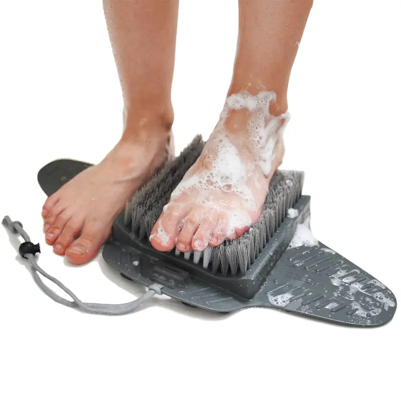 Efforest Tapis Gommage Pieds avec Pierre Ponce — Nettoyage Douche Sans Se Pencher, Antidérapant