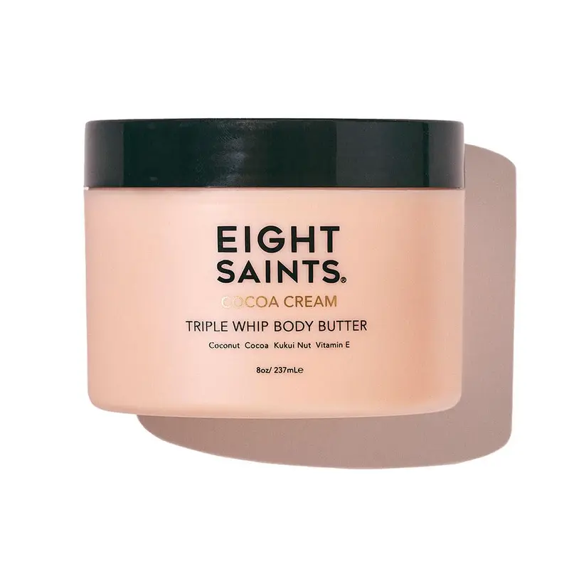 Eight Saints Cocoa Creme Beurre Corporel — Hydratation Intense à l’Huile de Coco et au Cacao | 8 onces