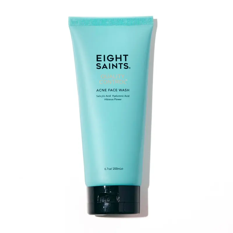 Eight Saints Nettoyant Visage Anti-Acné — Naturel et Biologique, 2% Acide Salicylique, 6,7 oz