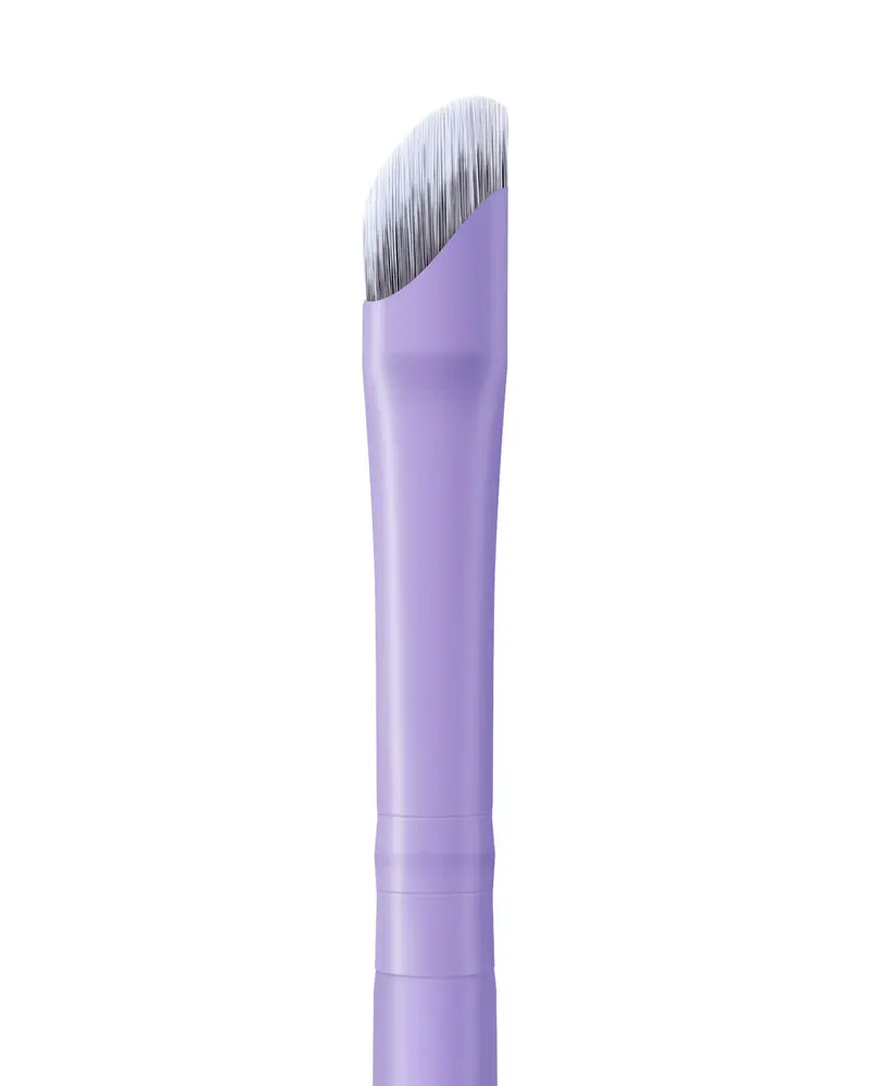 EIGSHOW Pinceau Eyeliner Sickle Angled Gel – Poils Argentés, Précision Ultra Fine (E865MP)